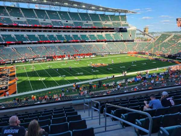 Paycor Stadium, section: 215, row: 10, seat: 2