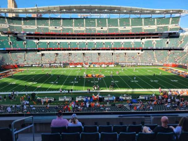 Paycor Stadium, section: 210, row: 7, seat: 12