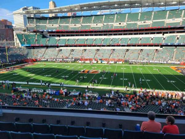 Paycor Stadium, section: 208, row: 6, seat: 7