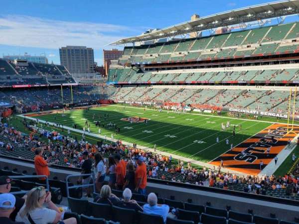 Paycor Stadium, section: 203, row: 8, seat: 12