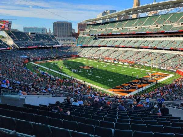 Paycor Stadium, section: 202, row: 25, seat: 10