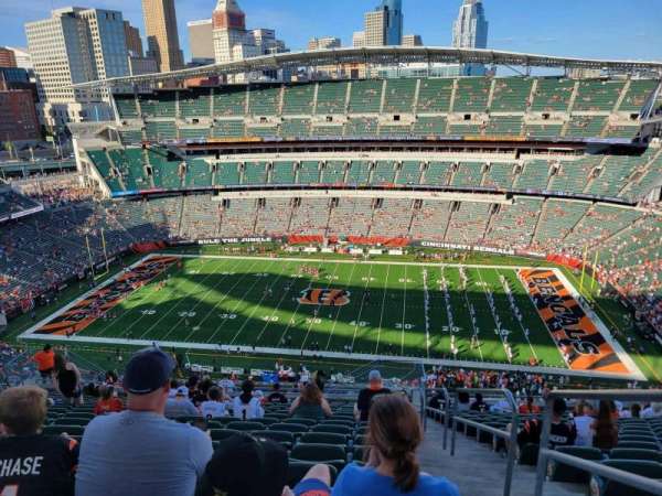 Paycor Stadium, section: 309, row: 28, seat: 1