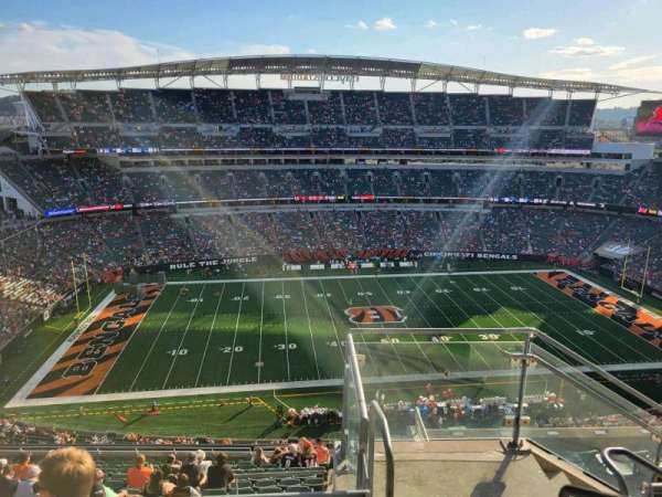 Paycor Stadium, section: 342, row: 15, seat: 1