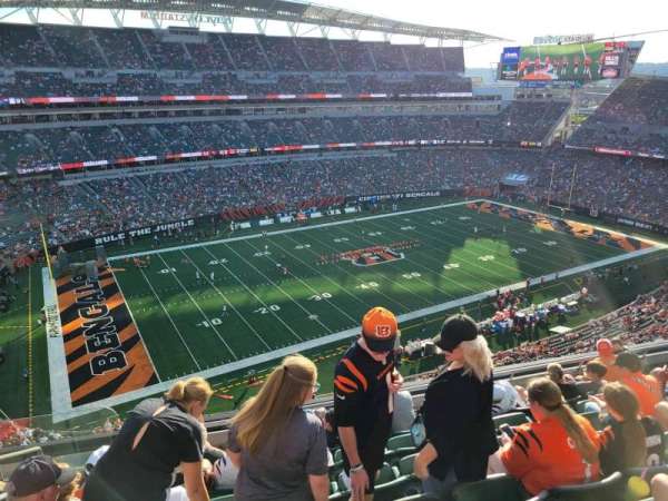 Paycor Stadium, section: 344, row: 7, seat: 20