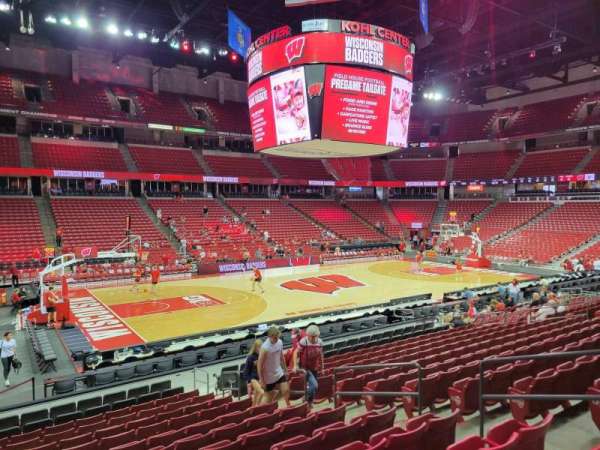 Kohl Center, section: 110, row: n, seat: 8