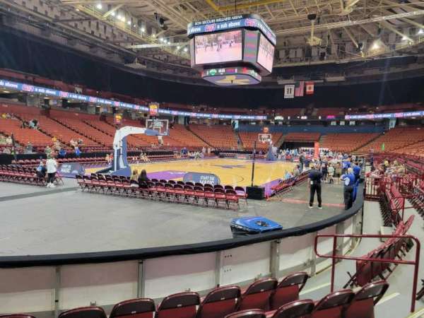 Bon Secours Wellness Arena, section: 121, row: A, seat: 7