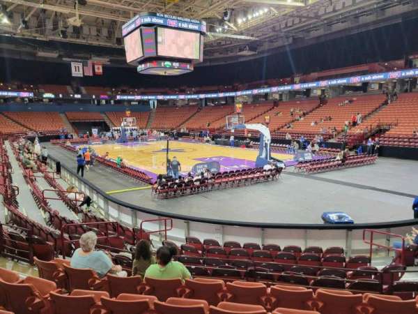 Bon Secours Wellness Arena, section: 117, row: f, seat: 7