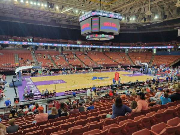 Bon Secours Wellness Arena, section: 101, row: m, seat: 13