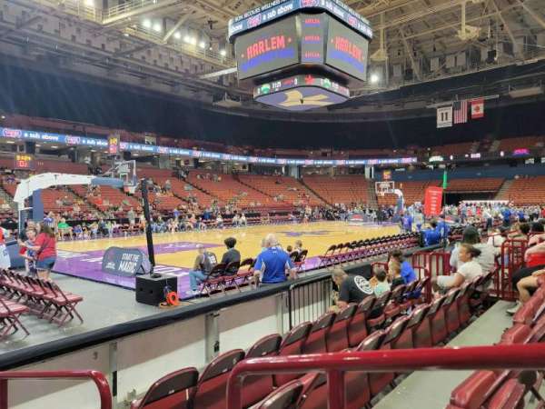 Bon Secours Wellness Arena, section: 100, row: dd, seat: 1