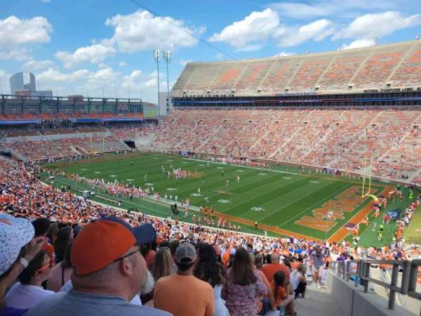 Memorial Stadium, Clemson, section: UA, row: X, seat: 1