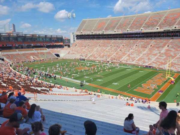 Memorial Stadium, Clemson, section: UA, row: p, seat: 9