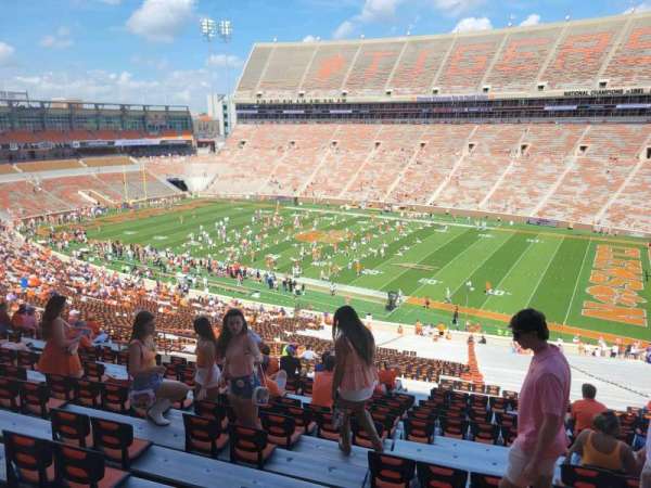Memorial Stadium, Clemson, section: ub, row: w, seat: 29