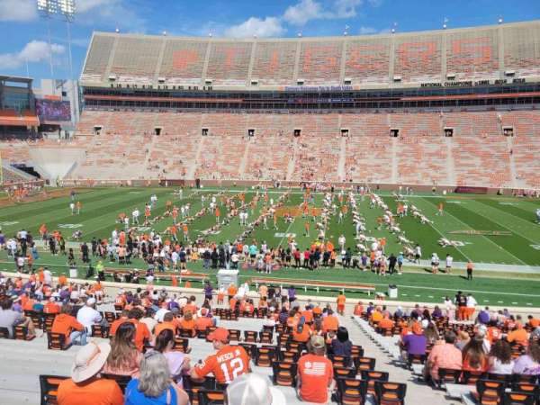Memorial Stadium, Clemson, section: e, row: hh, seat: 5