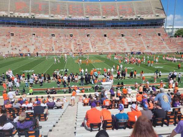 Memorial Stadium, Clemson, section: f, row: v, seat: 1