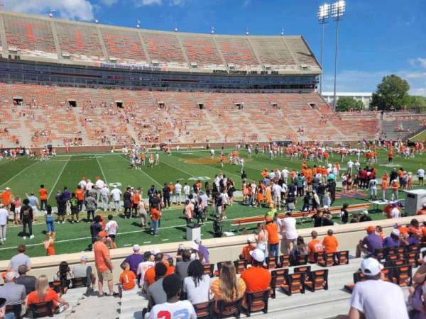 Memorial Stadium, Clemson, section: g, row: o, seat: 1