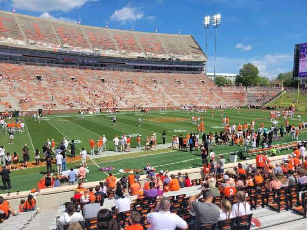 Memorial Stadium, Clemson, section: h, row: s, seat: 3