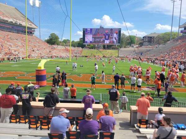 Memorial Stadium, Clemson, section: x, row: j, seat: 3