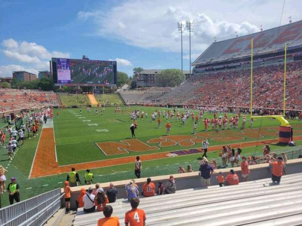 Memorial Stadium, Clemson, section: v, row: p, seat: 3