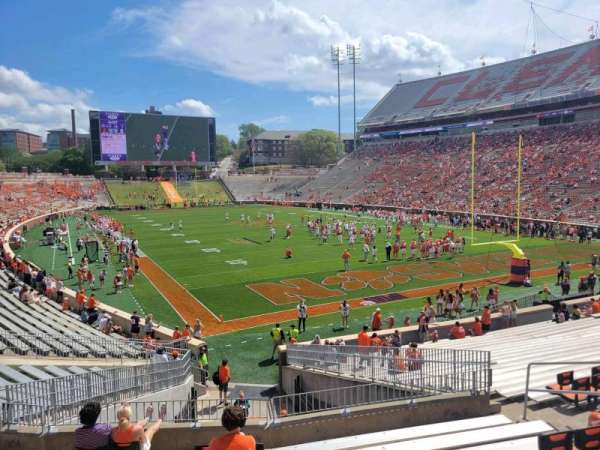 Memorial Stadium, Clemson, section: v, row: aa, seat: 24