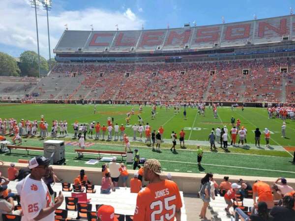Memorial Stadium, Clemson, section: q, row: p, seat: 1
