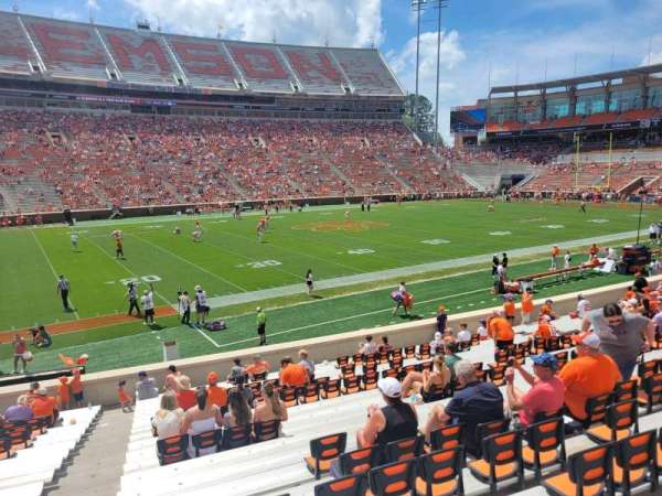 Memorial Stadium, Clemson, section: m, row: v, seat: 3