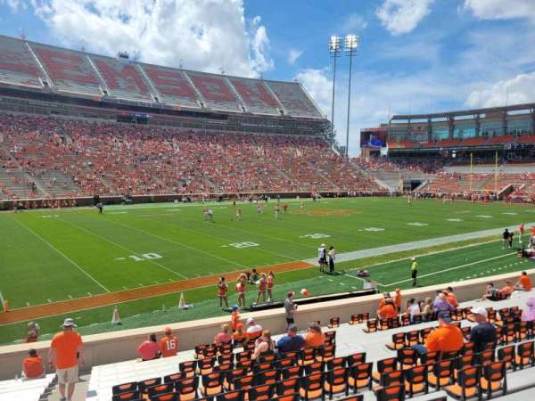 Memorial Stadium, Clemson, section: L, row: S, seat: 1