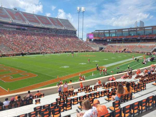 Memorial Stadium, Clemson, section: k, row: t, seat: 1