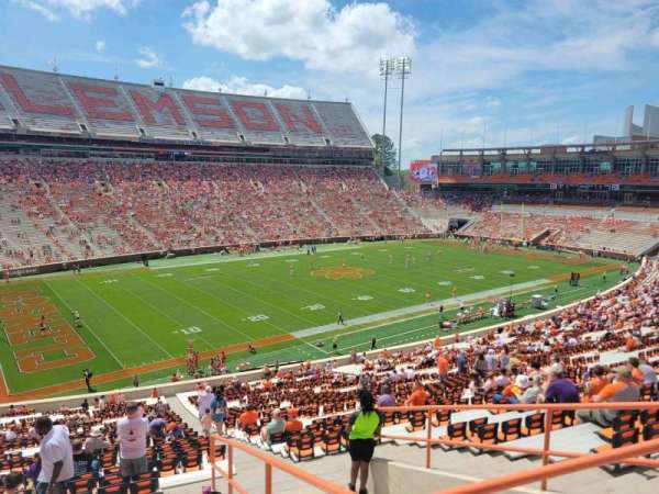Memorial Stadium, Clemson, section: ul, row: L, seat: 18