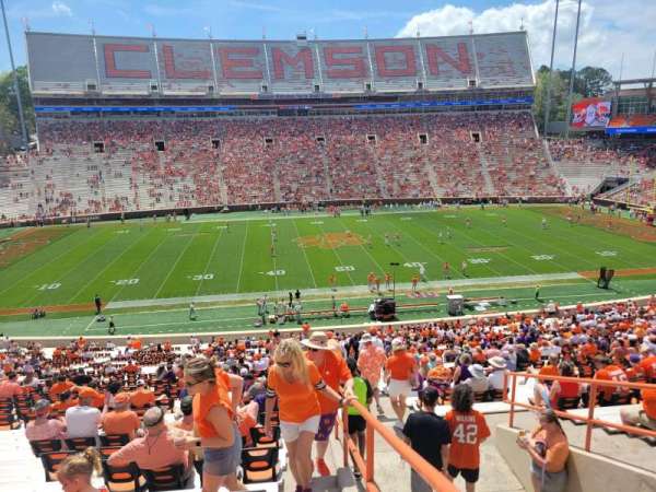 Memorial Stadium, Clemson, section: uo, row: k, seat: 16