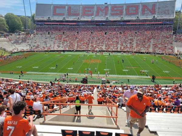 Memorial Stadium, Clemson, section: up, row: p, seat: 3
