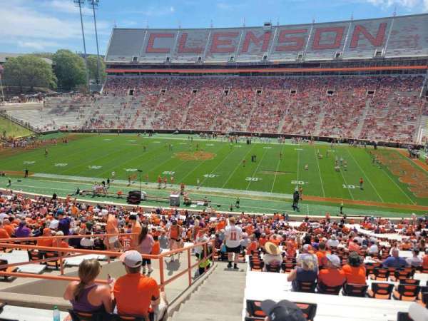 Memorial Stadium, Clemson, section: uq, row: o, seat: 2