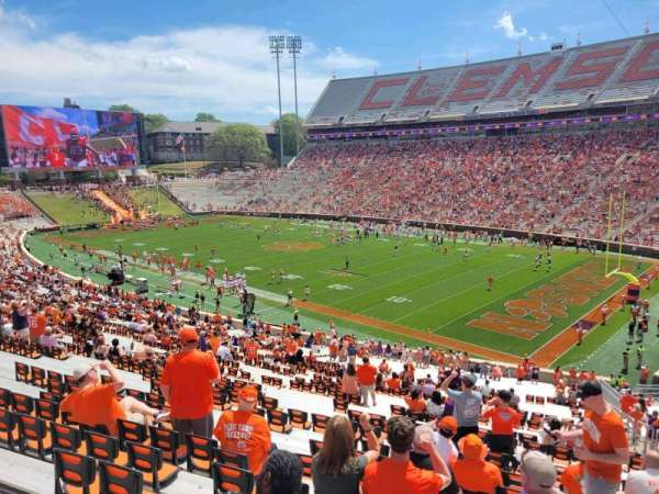 Memorial Stadium, Clemson, section: ut, row: g, seat: 1