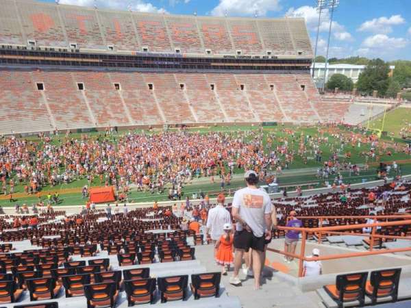 Memorial Stadium, Clemson, section: ug, row: o, seat: 4