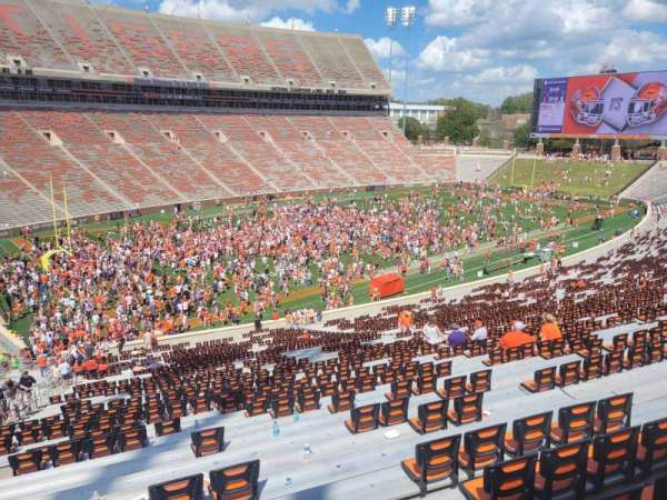 Memorial Stadium, Clemson, section: UJ, row: m, seat: 9