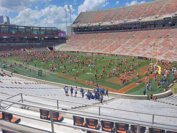 Memorial Stadium, Clemson, section: aa, row: 3W, seat: 6