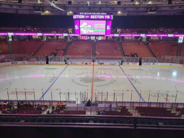 Bon Secours Wellness Arena, section: 220, row: b, seat: 6