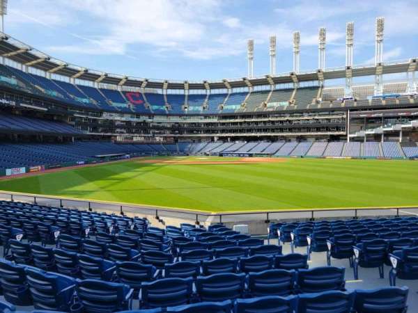 Progressive Field, section: 107, row: m, seat: 4