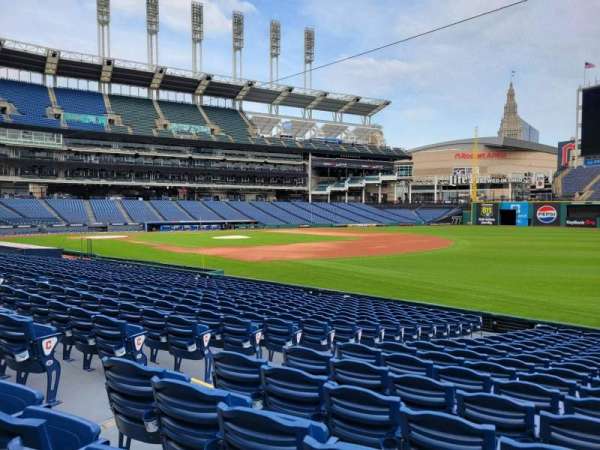 Progressive Field, section: 130, row: s, seat: 5