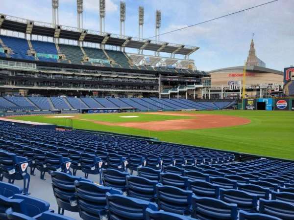 Progressive Field, section: 131, row: s, seat: 5