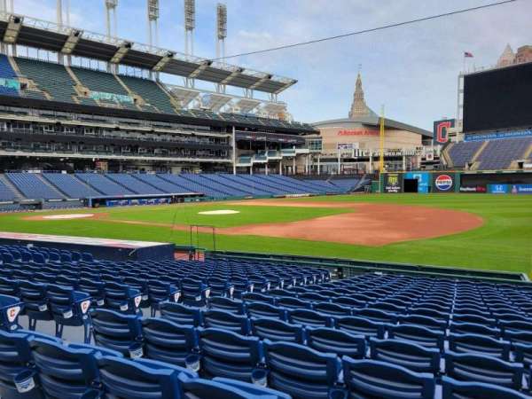 Progressive Field, section: 136, row: s, seat: 5