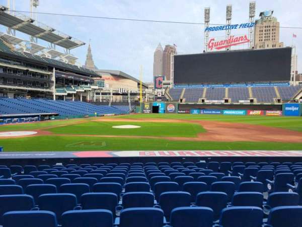 Progressive Field, section: 144, row: s, seat: 5