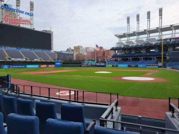 Progressive Field, section: cc4, row: 4, seat: 8