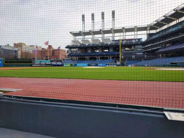 Progressive Field, section: CL6, row: B, seat: 4