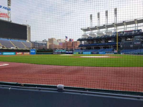 Progressive Field, section: CL4, row: 2, seat: 6