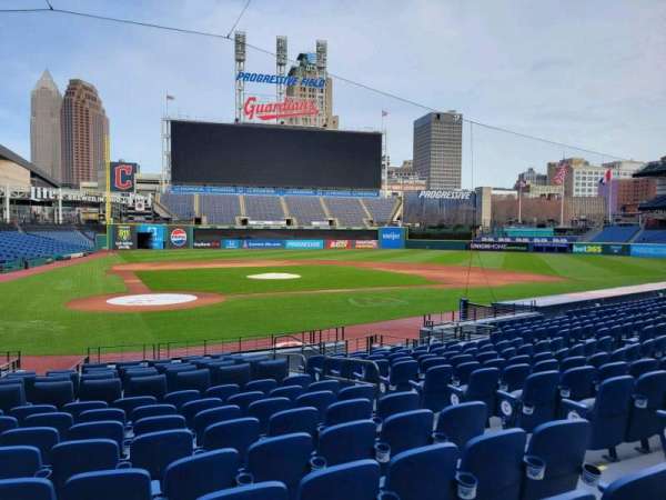 Progressive Field, section: 150, row: U, seat: 5