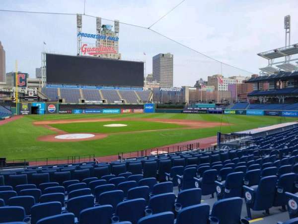 Progressive Field, section: 151, row: U, seat: 5