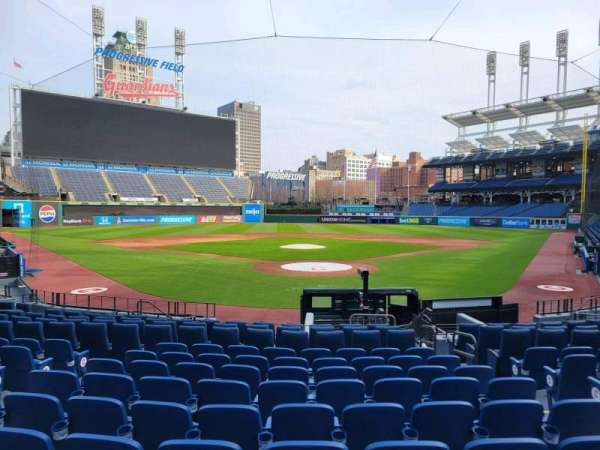 Progressive Field, section: 154, row: u, seat: 5