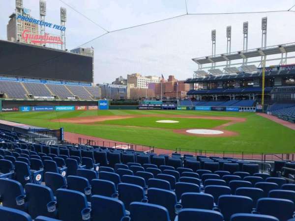 Progressive Field, section: 156, row: u, seat: 5