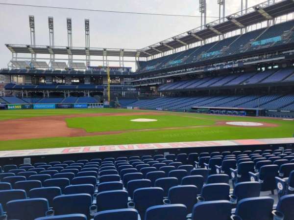 Progressive Field, section: 163, row: s, seat: 5