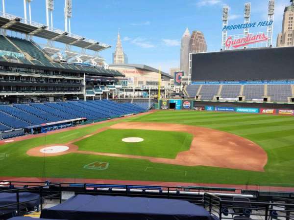 Progressive Field, section: 342, row: h, seat: 5